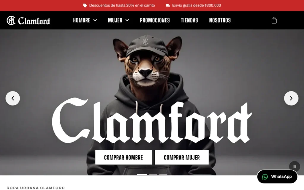 Captura del proyecto Clamford