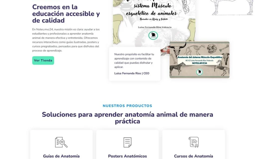 Notes MVZ 24: sección interna del sitio